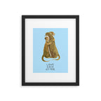 Love each otter Framed Art Print Gallery Image 5