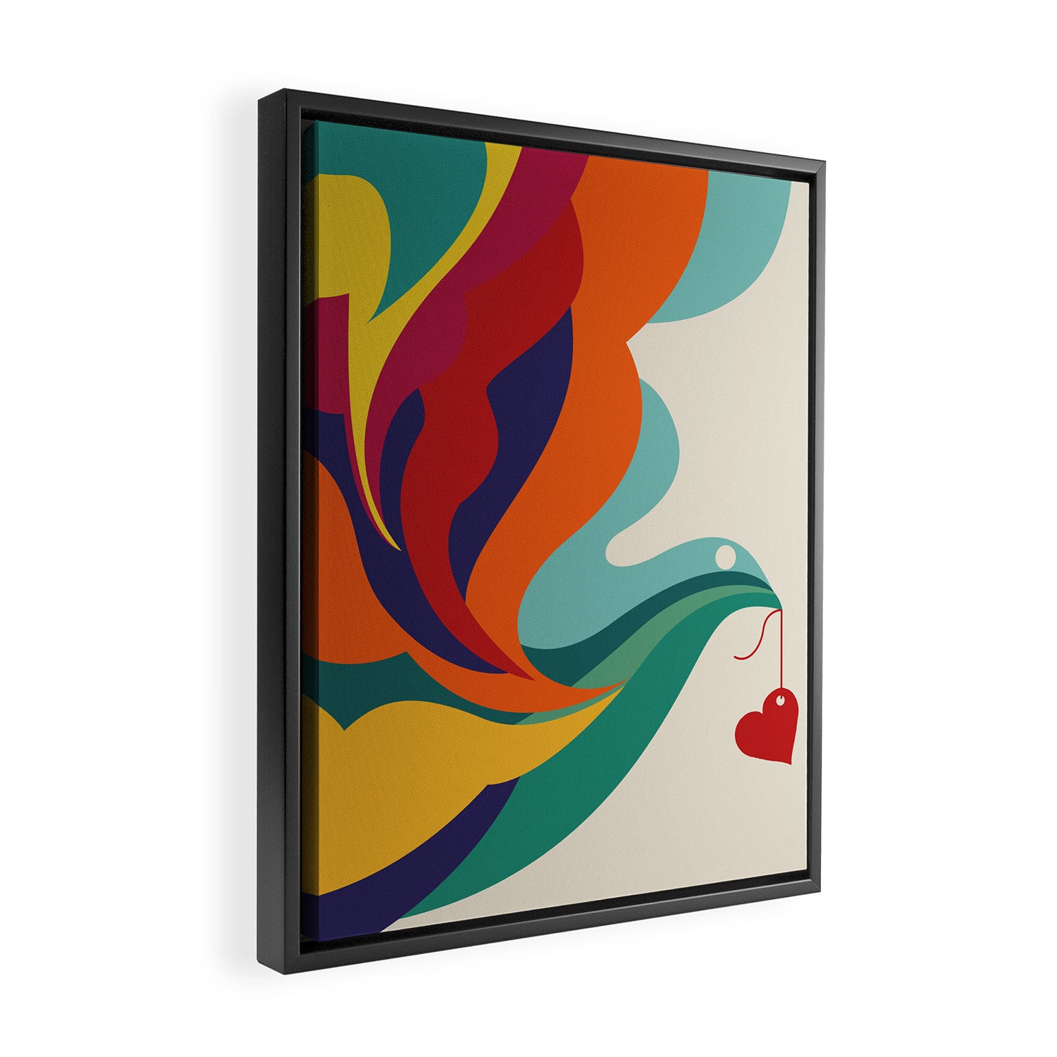 Love Message Framed Canvas Print Gallery Image 2