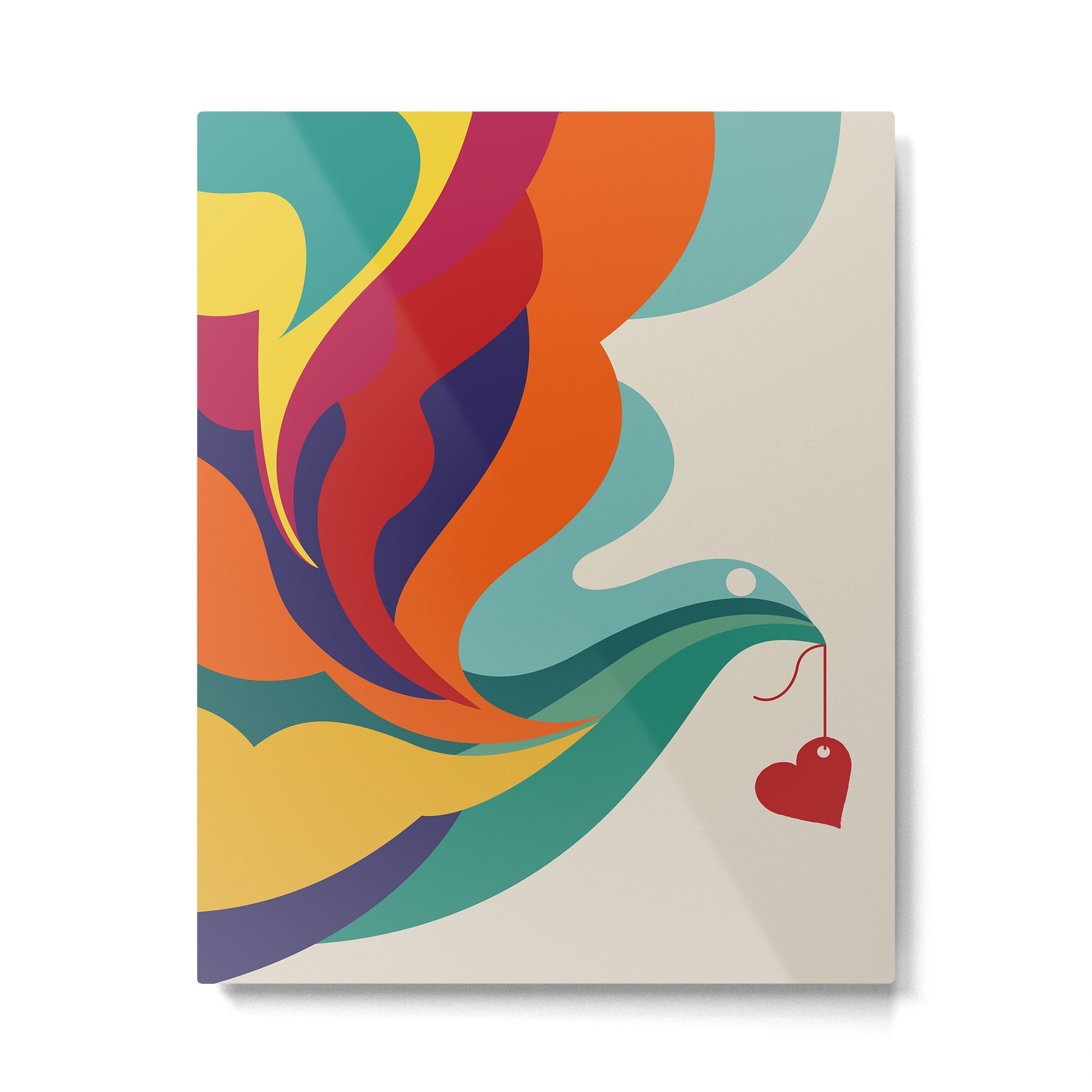 Love Message Metal Print Gallery Image 4