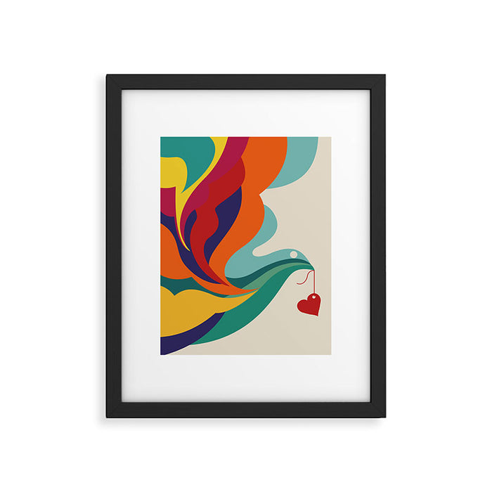 Love Message Framed Art Print Gallery Image 1