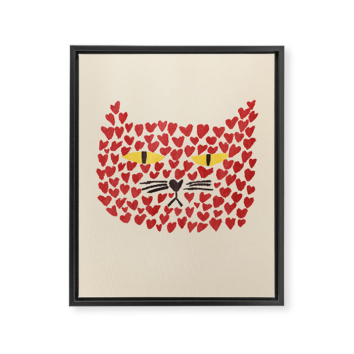 Love thy cat Framed Canvas Print Gallery Image 1