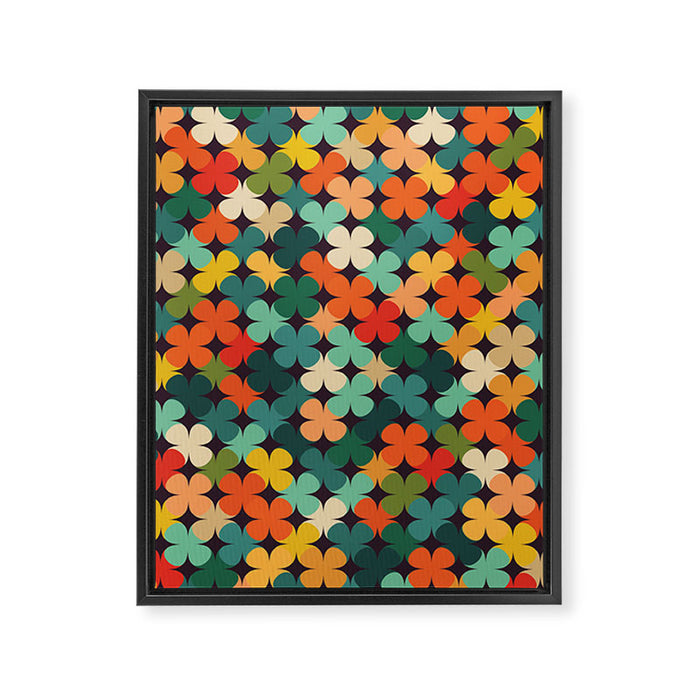 Lucky Clover Framed Canvas Print Gallery Image 1