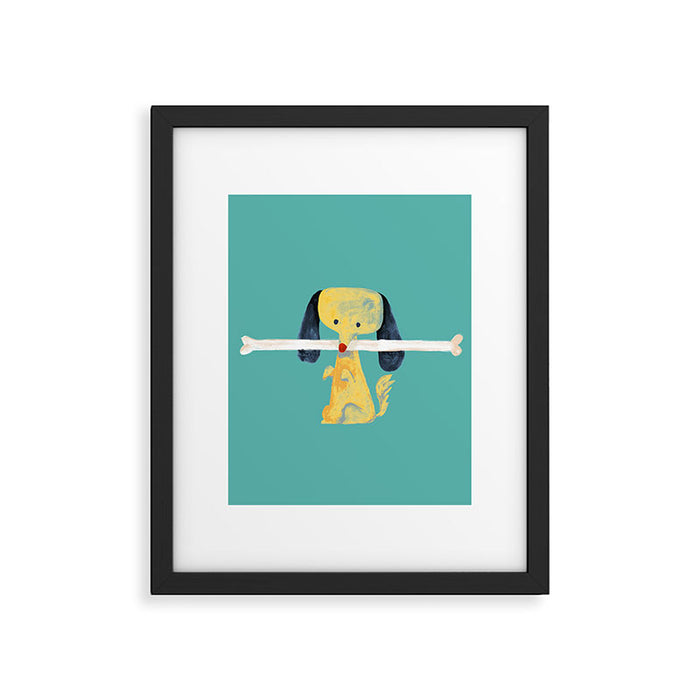 Lucky dog Framed Art Print Gallery Image 1