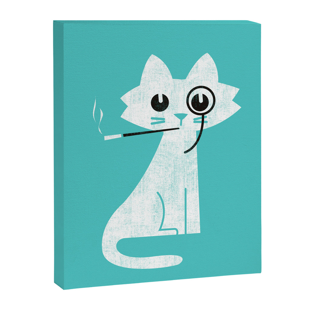 Mark - fancy cat Canvas Print Gallery Image 6