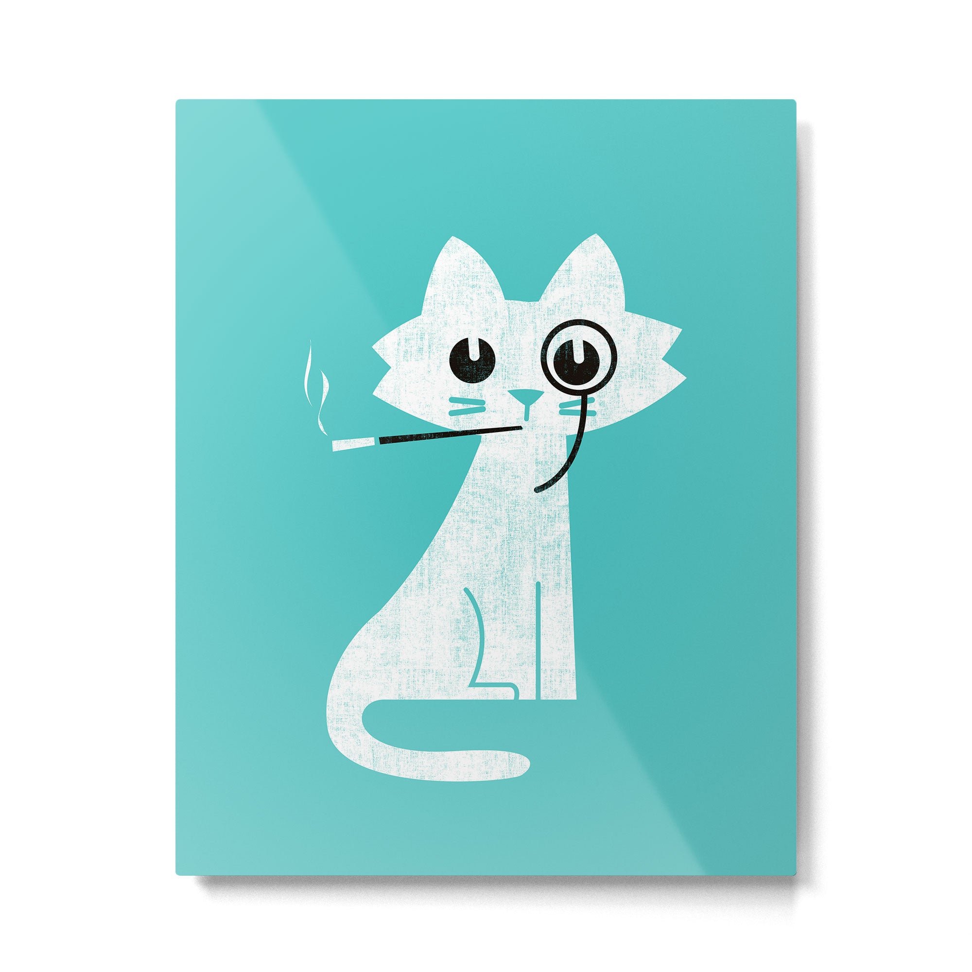 Mark - fancy cat Metal Print Gallery Image 4