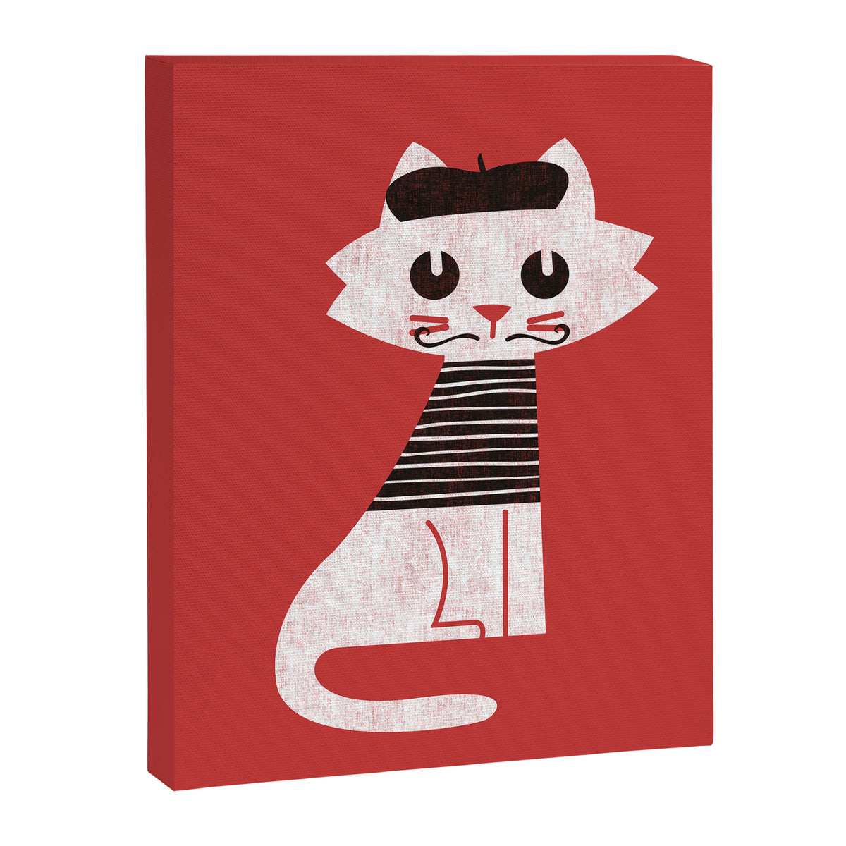 Mark the cat goes to Paris Canvas Print Gallery Image 6
