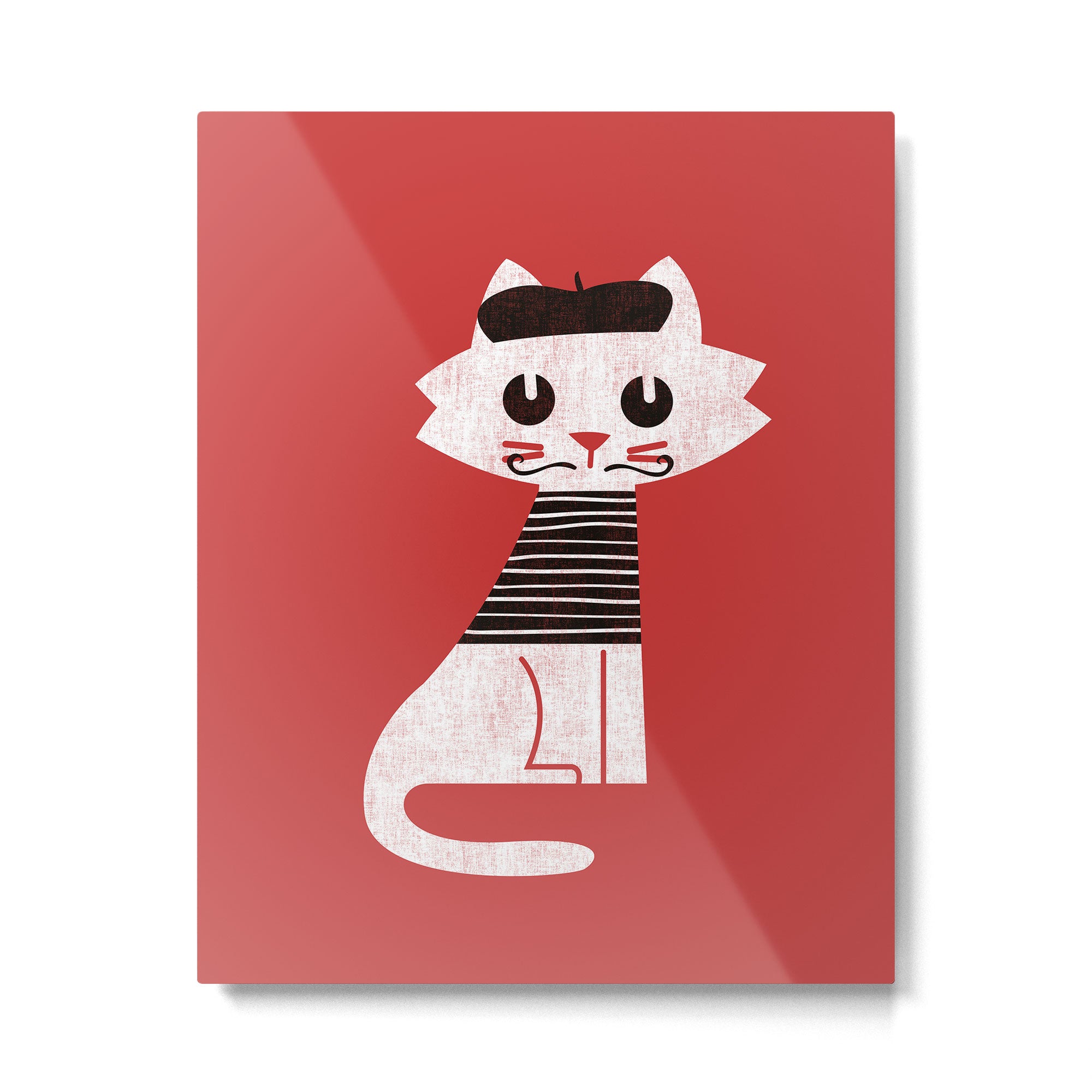 Mark the cat goes to Paris Metal Print Gallery Image 4