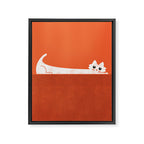 Mark's Superpower: cat Superstretch Framed Canvas Print Gallery Image 6