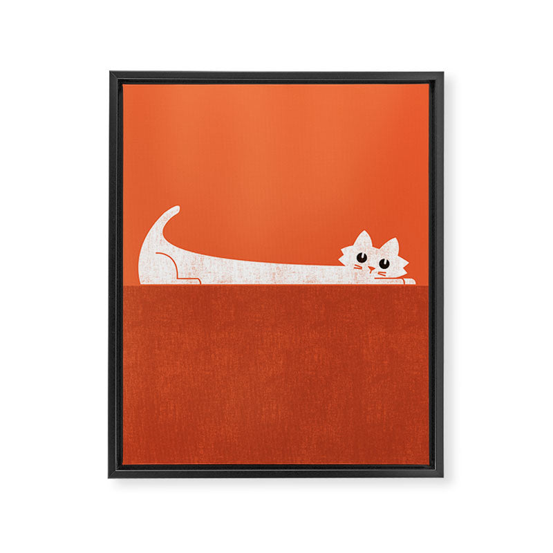 Mark's Superpower: cat Superstretch Framed Canvas Print Gallery Image 6