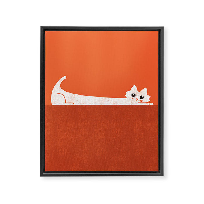 Mark's Superpower: cat Superstretch Framed Canvas Print Gallery Image 1