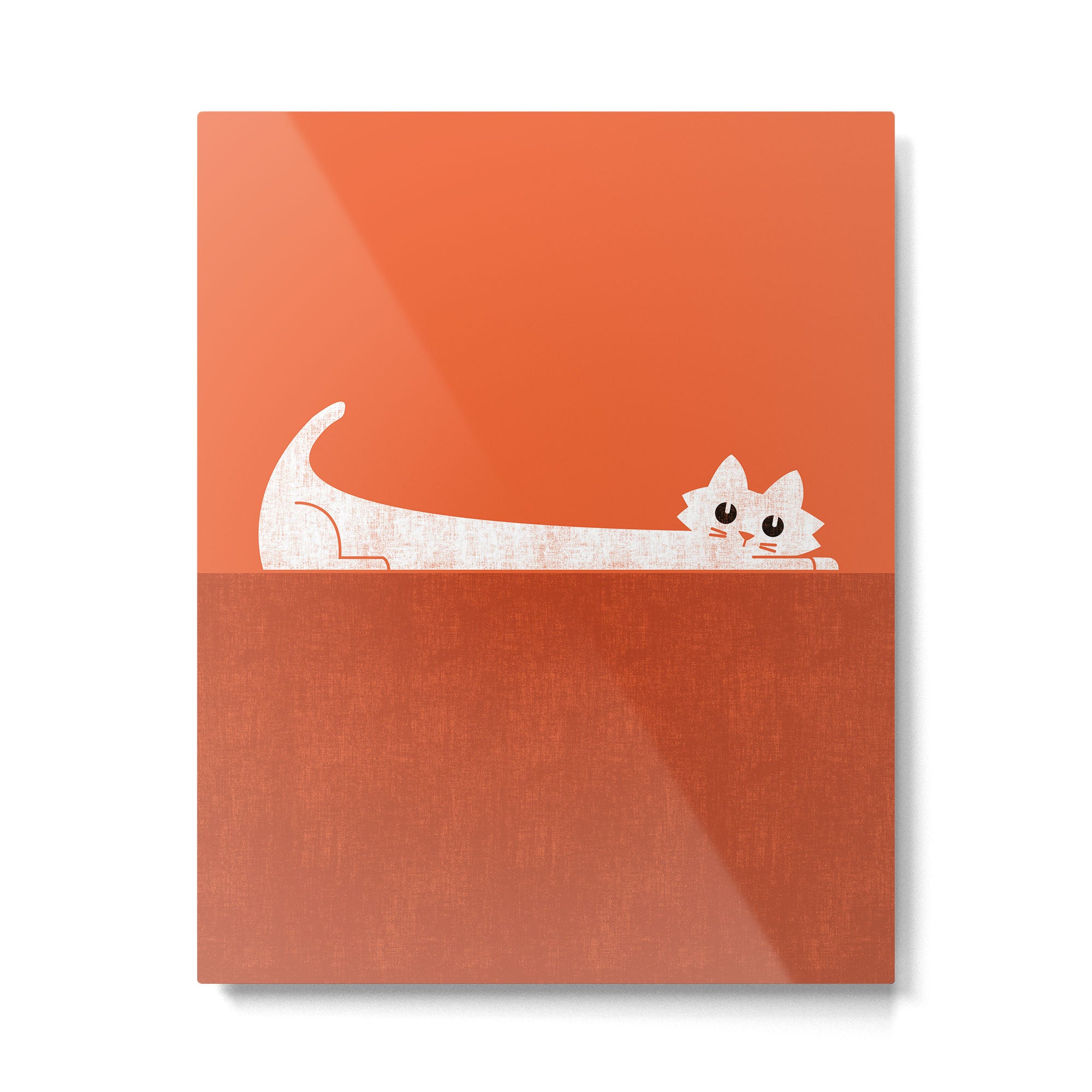 Mark's Superpower: cat Superstretch Metal Print Gallery Image 4