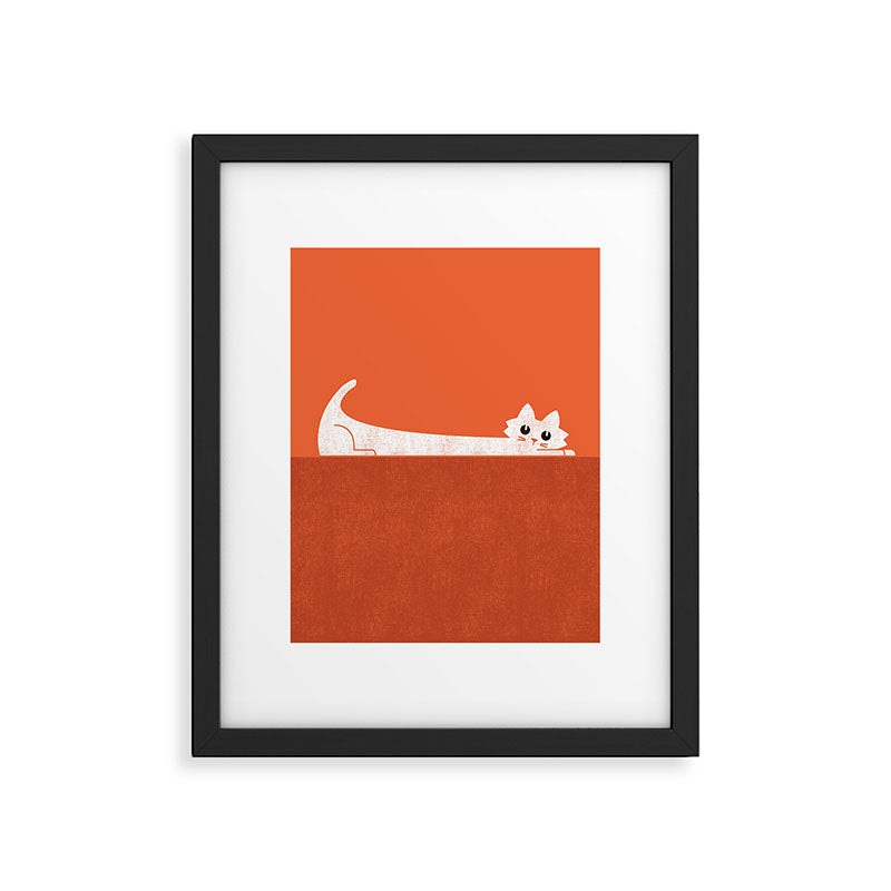 Mark's Superpower: cat Superstretch Framed Art Print Gallery Image 5