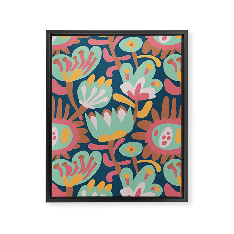 Meadow with flowers Framed Canvas Print Gallery Image 6