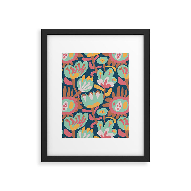 Meadow with flowers Framed Art Print Gallery Image 5