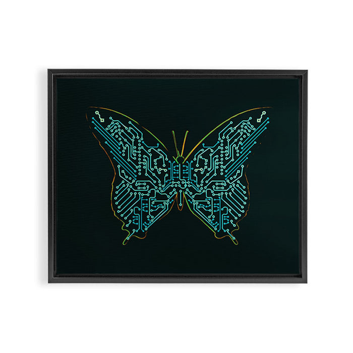 Mechanical Butterfly Framed Canvas Print Gallery Image 1