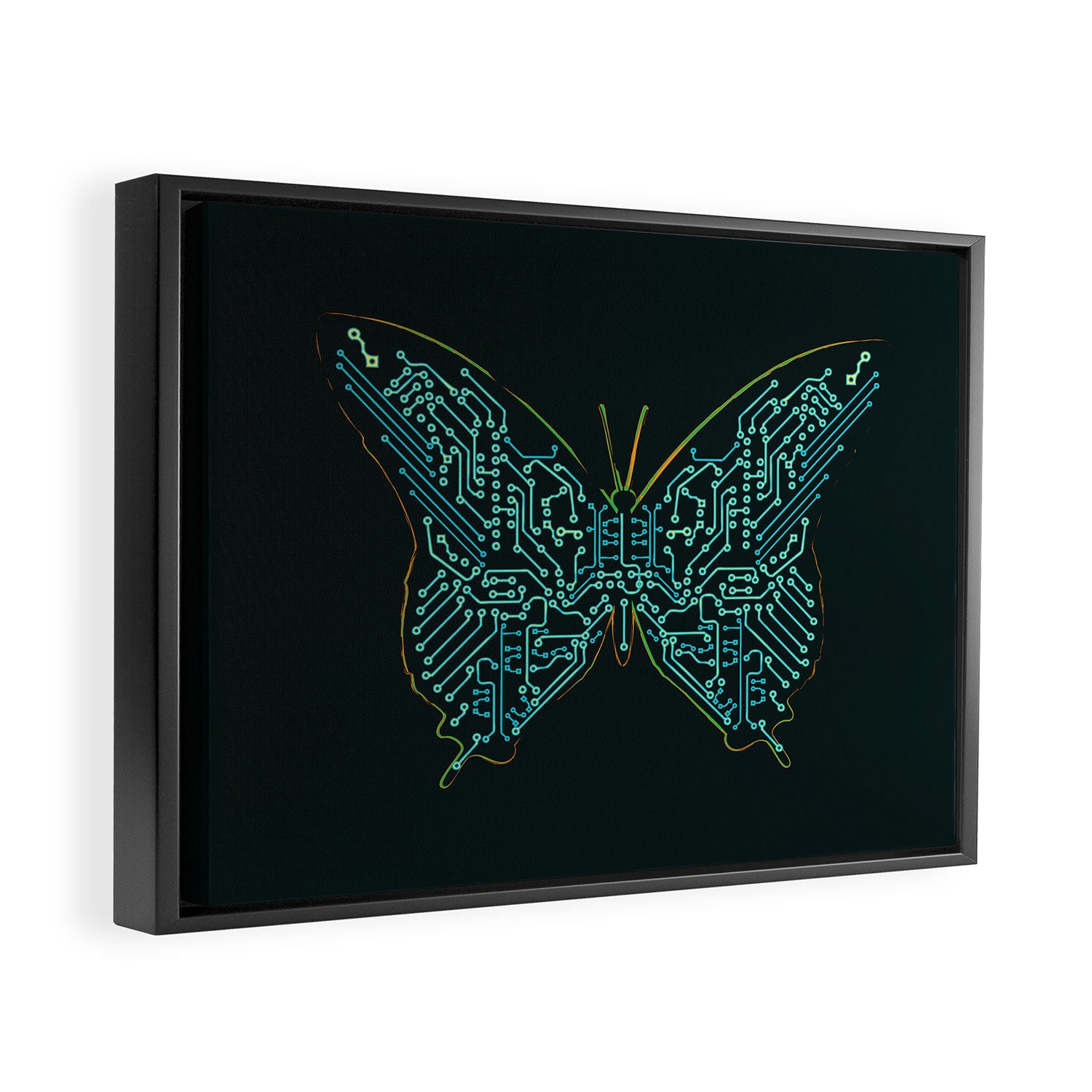 Mechanical Butterfly Framed Canvas Print Gallery Image 2