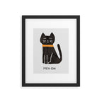 Meh-ow Framed Art Print Gallery Image 5