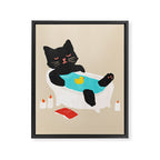 Meow time Framed Canvas Print Gallery Image 6