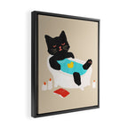 Meow time Framed Canvas Print Gallery Image 2