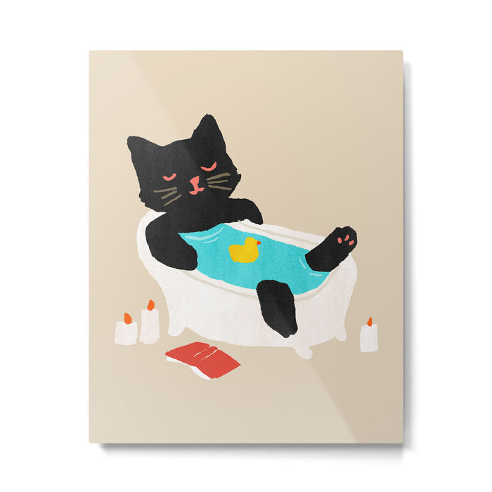 Meow time Metal Print Gallery Image 1