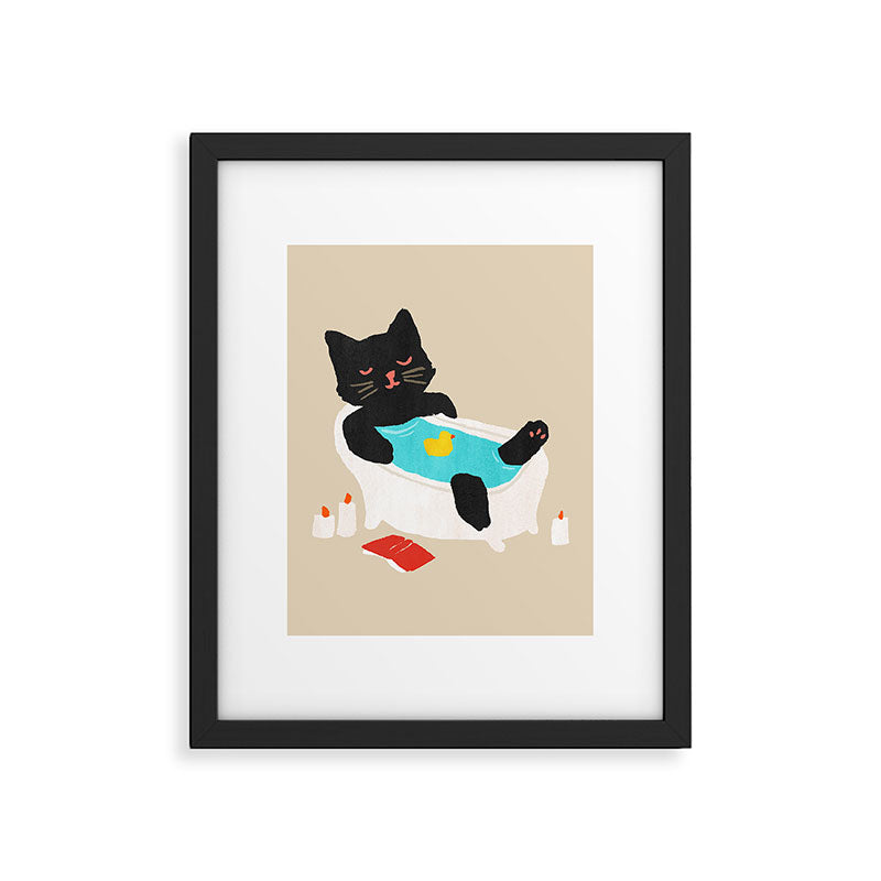 Meow time Framed Art Print Gallery Image 5