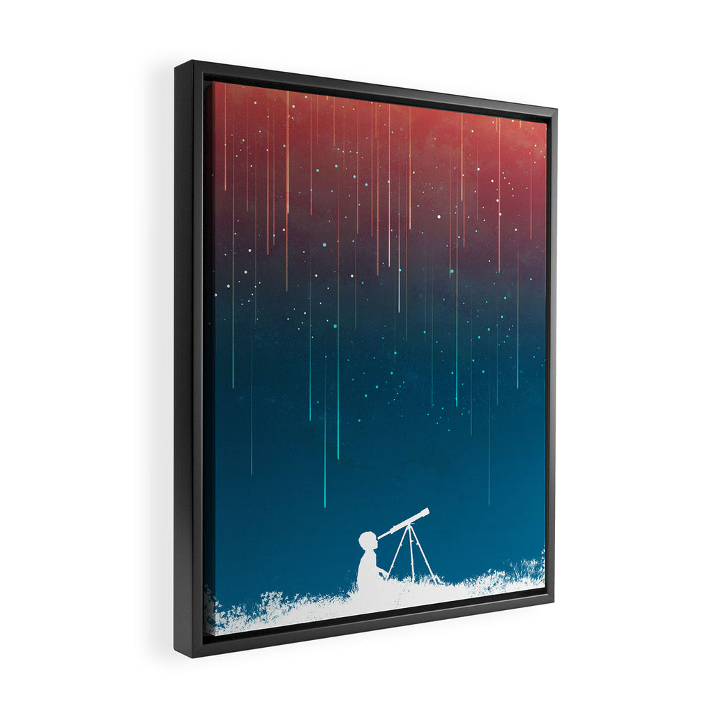 Meteor Rain (light version) Framed Canvas Print Gallery Image 2