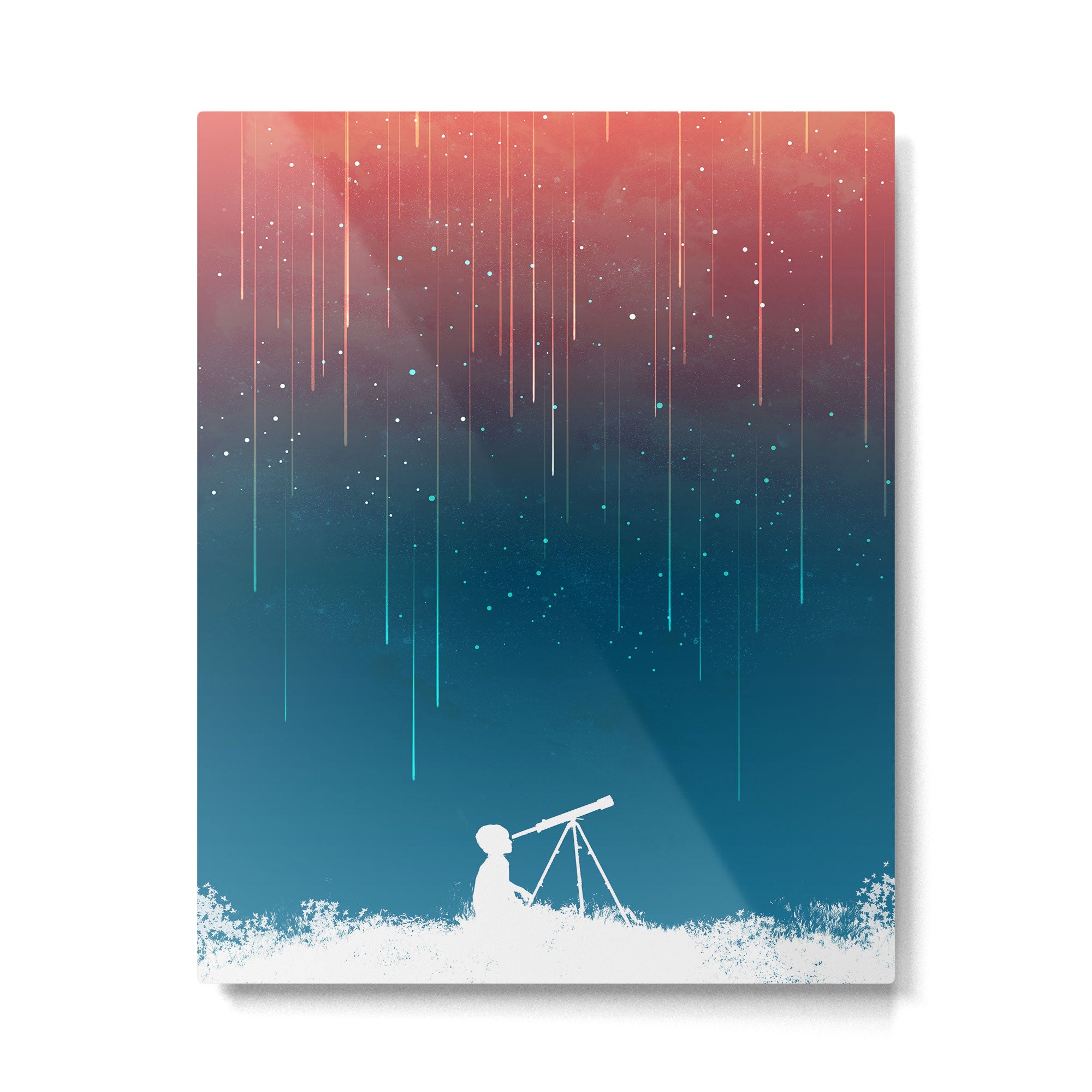 Meteor Rain (light version) Metal Print Gallery Image 4