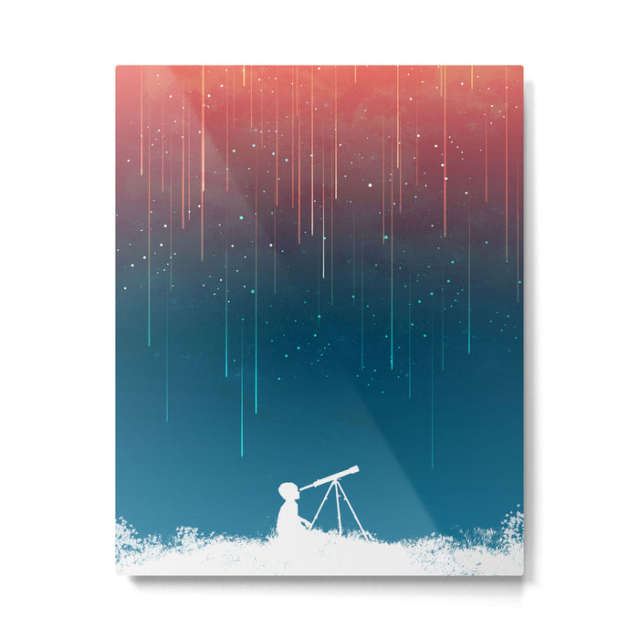 Meteor Rain (light version) Metal Print Gallery Image 1