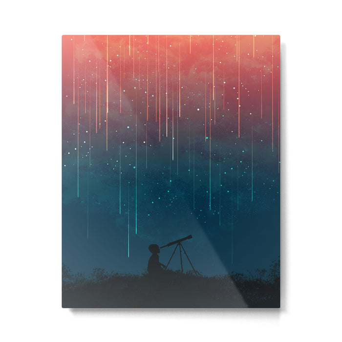 Meteor rain Metal Print Gallery Image 1