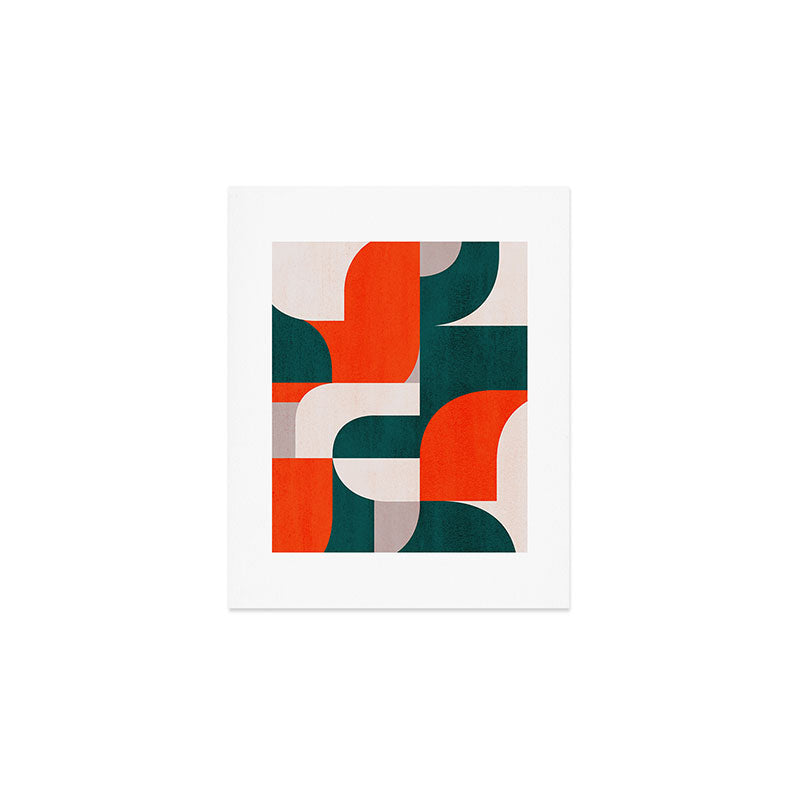 Mid century landscape Art Print Gallery Image 1