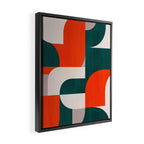 Mid century landscape Framed Canvas Print Gallery Image 2