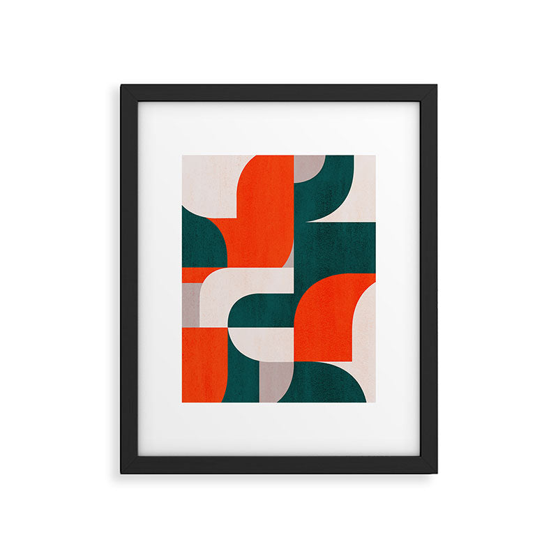 Mid century landscape Framed Art Print Gallery Image 5