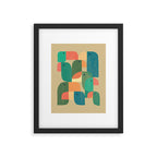 Mid-century tropical birds Framed Art Print Gallery Image 5