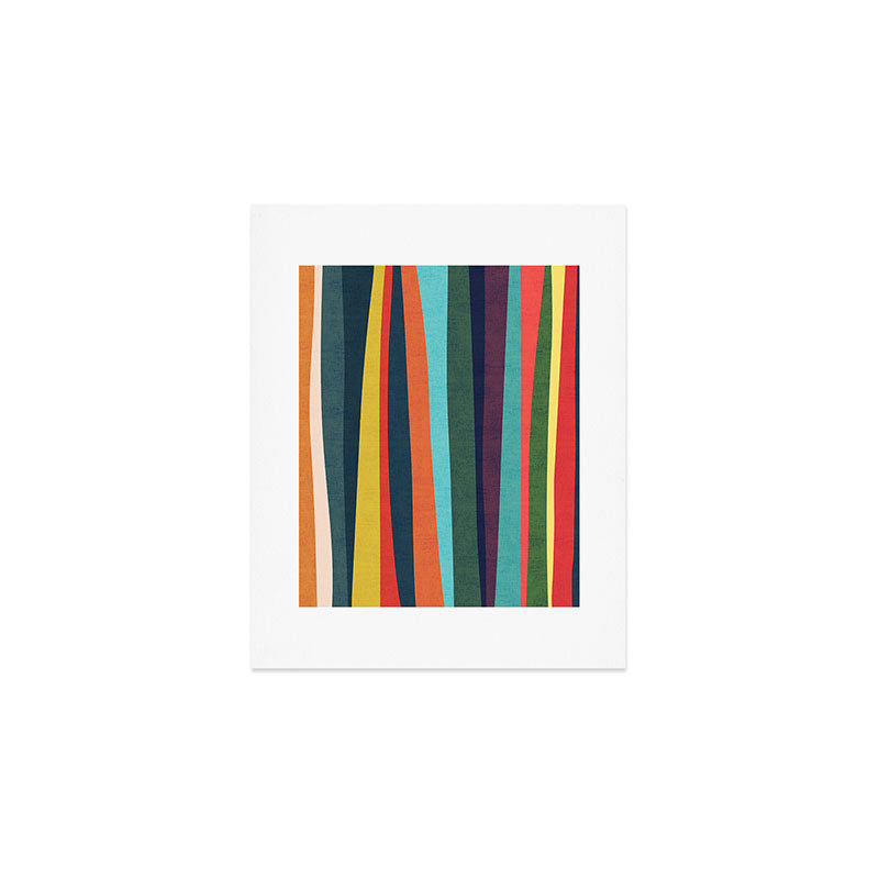 Mid-century zebra Art Print Gallery Image 1