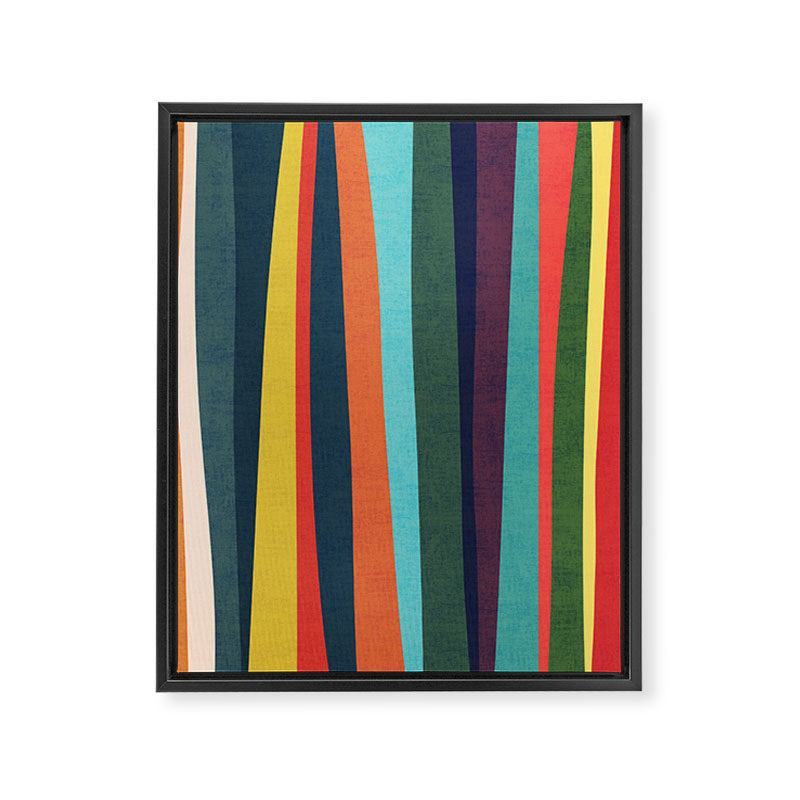 Mid-century zebra Framed Canvas Print Gallery Image 6