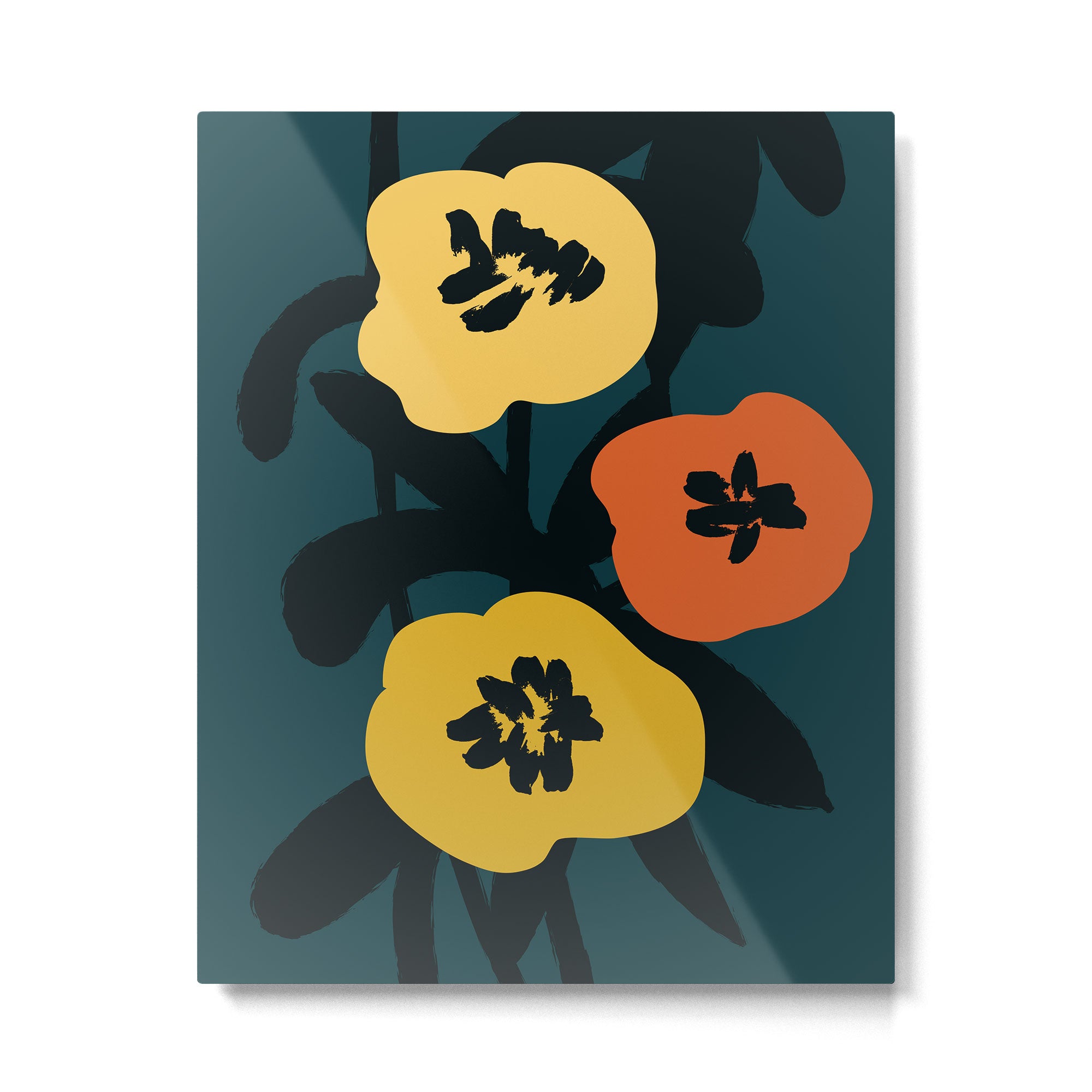 Midnight Flowers Metal Print Gallery Image 4