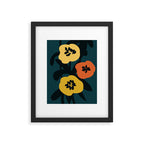 Midnight Flowers Framed Art Print Gallery Image 5
