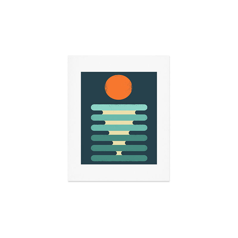 Minimalist ocean Art Print Gallery Image 1