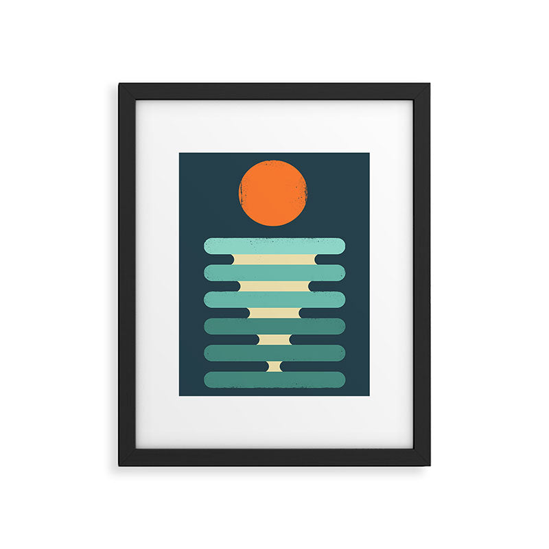 Minimalist ocean Framed Art Print Gallery Image 5