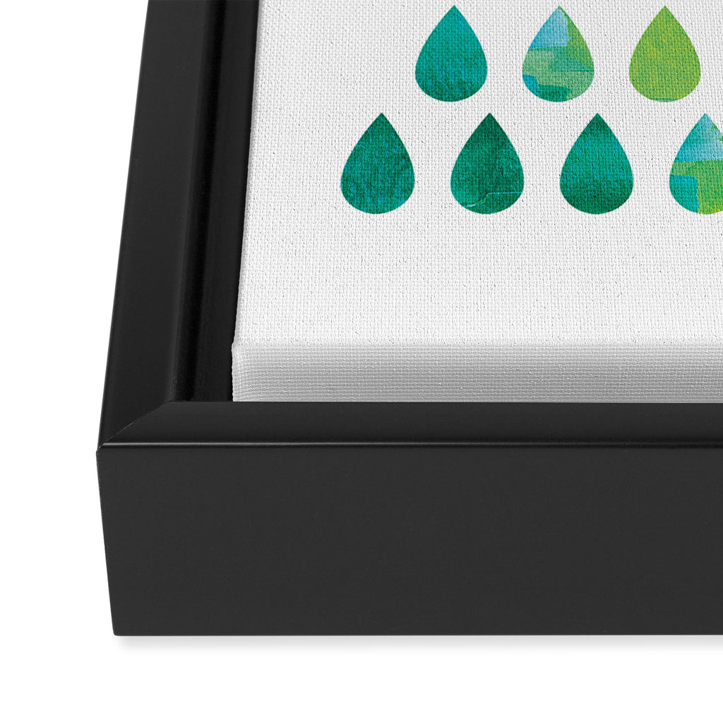 Monsoon Rain Framed Canvas Print Gallery Image 3