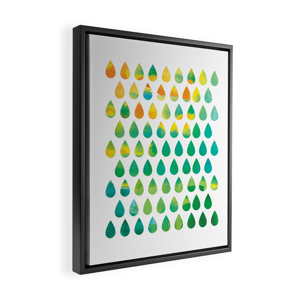 Monsoon Rain Framed Canvas Print Gallery Image 2