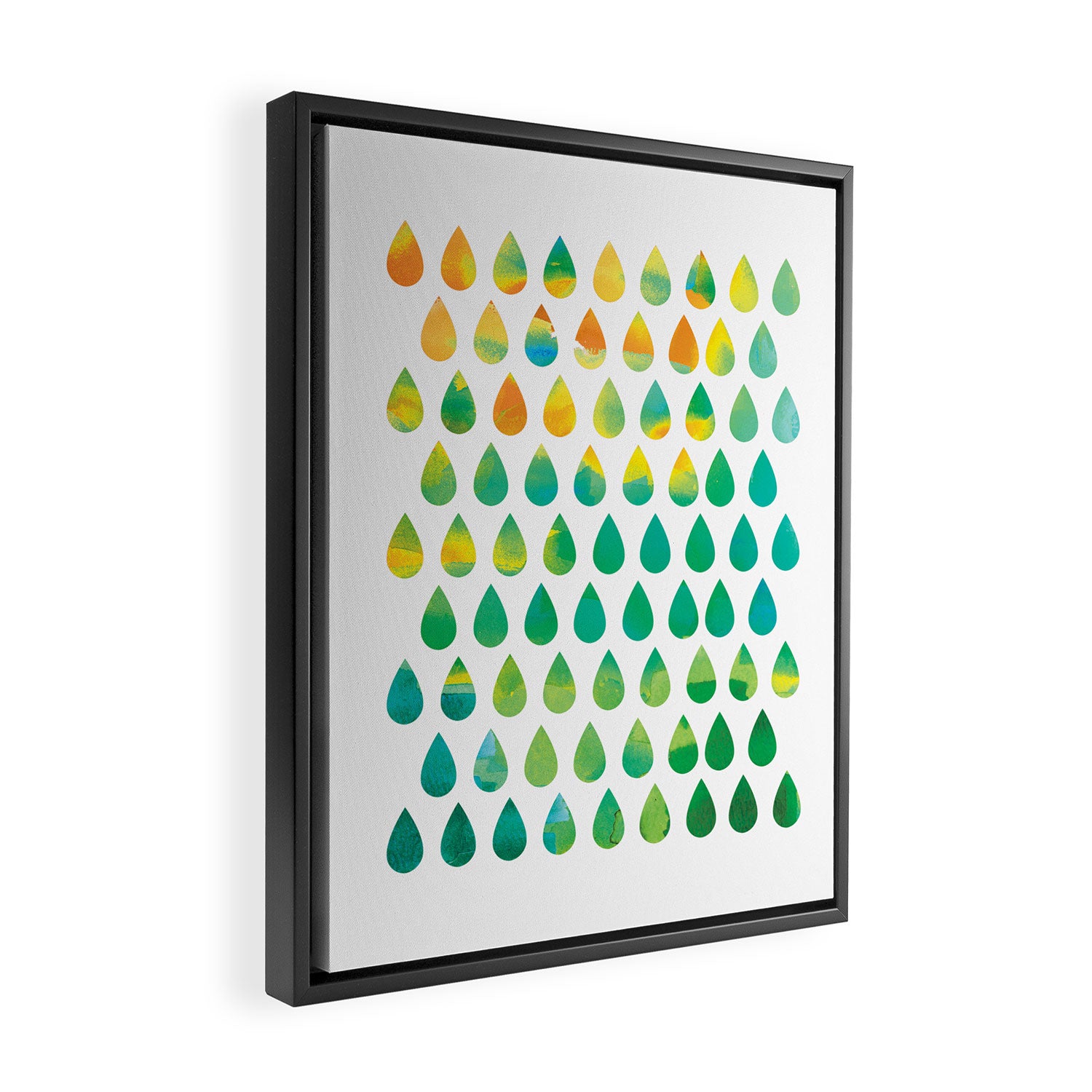 Monsoon Rain Framed Canvas Print Gallery Image 2