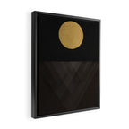 Moon Reflection on Quiet Ocean Framed Canvas Print Gallery Image 2