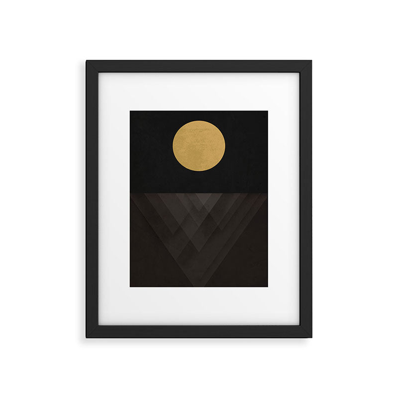 Moon Reflection on Quiet Ocean Framed Art Print Gallery Image 4