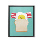 Morning Breakfast Framed Canvas Print Gallery Image 6