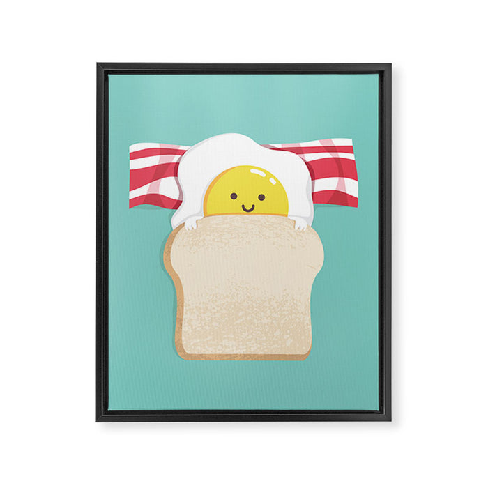 Morning Breakfast Framed Canvas Print Gallery Image 1