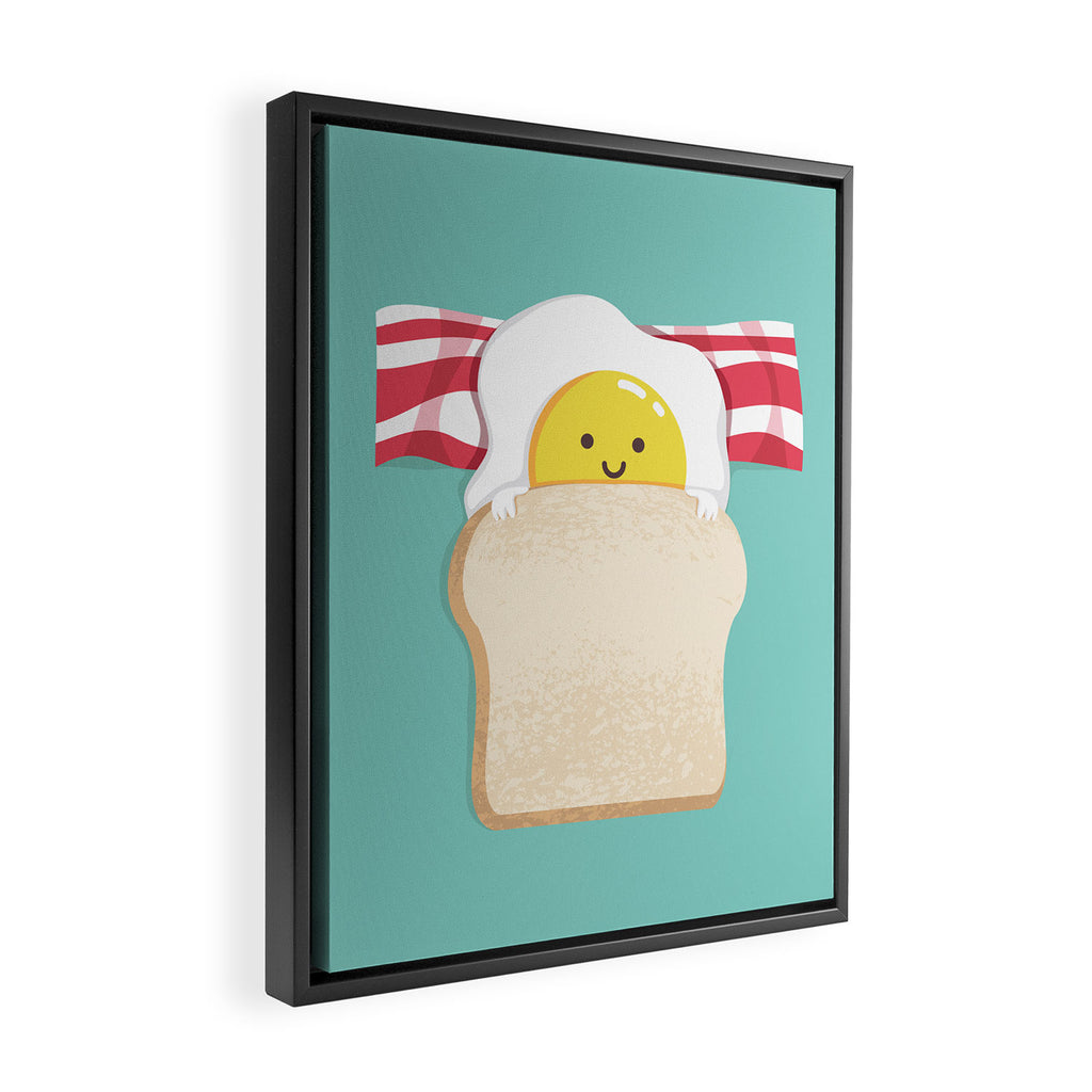 Morning Breakfast Framed Canvas Print Gallery Image 2