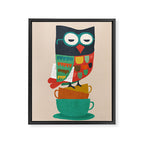 Morning Owl Framed Canvas Print Gallery Image 6