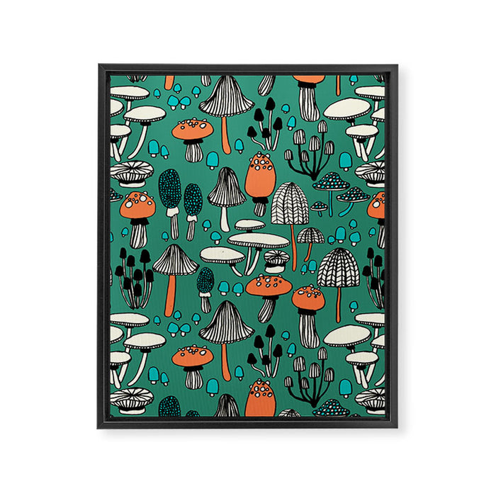 Mushroom Framed Canvas Print Gallery Image 1
