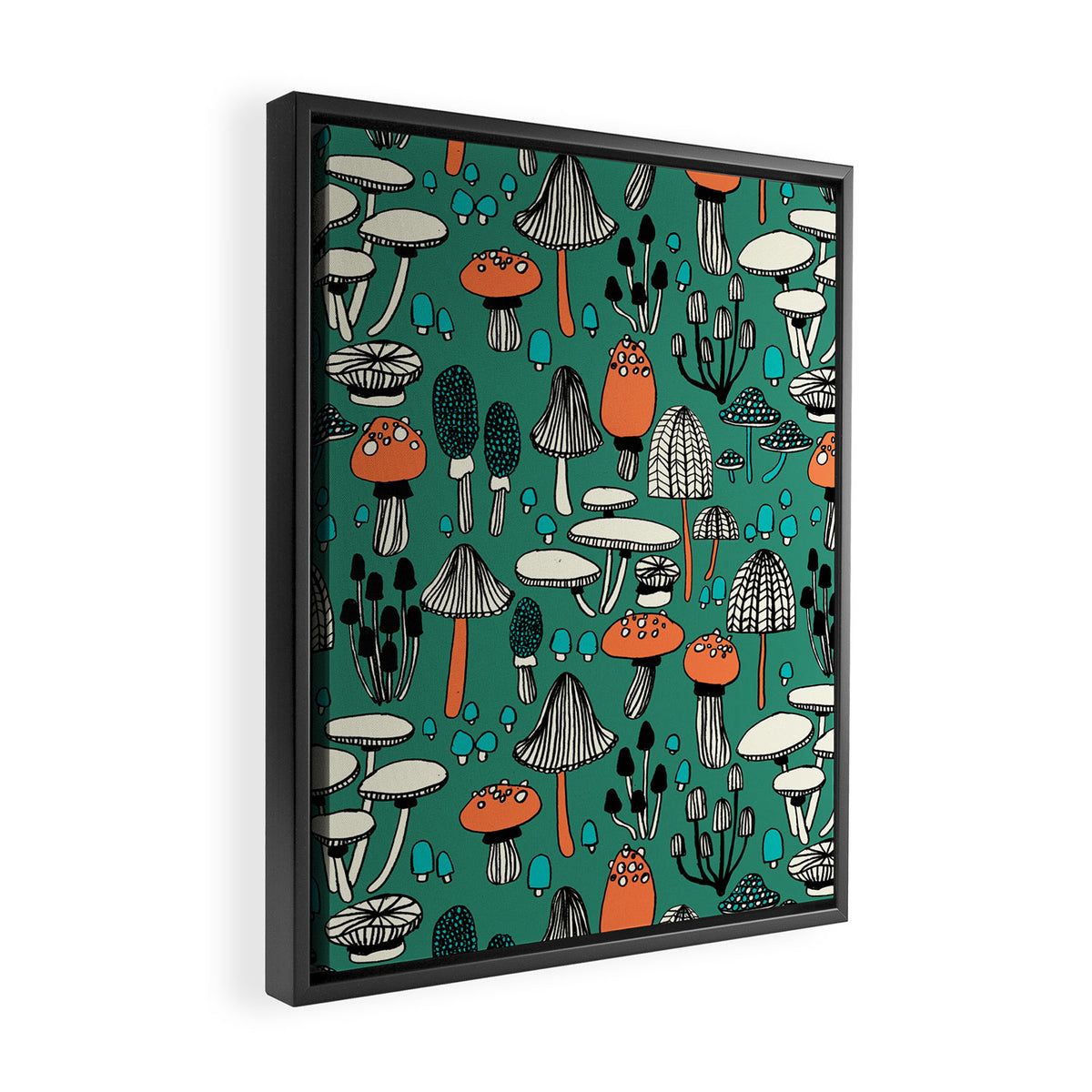 Mushroom Framed Canvas Print Gallery Image 2